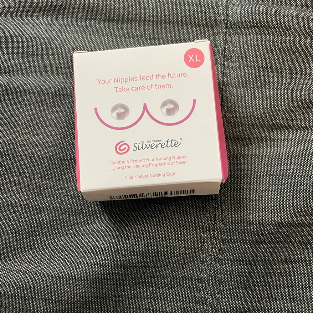Silverette silver nursing cups XL
